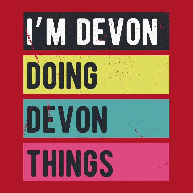 Ich bin Devon und mache Devon-Dinge in Retro-Farben