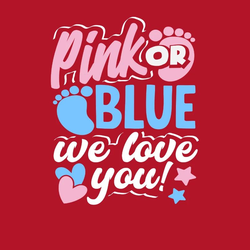 Pink Oder Blau Wir Lieben Dich Gender Reveal