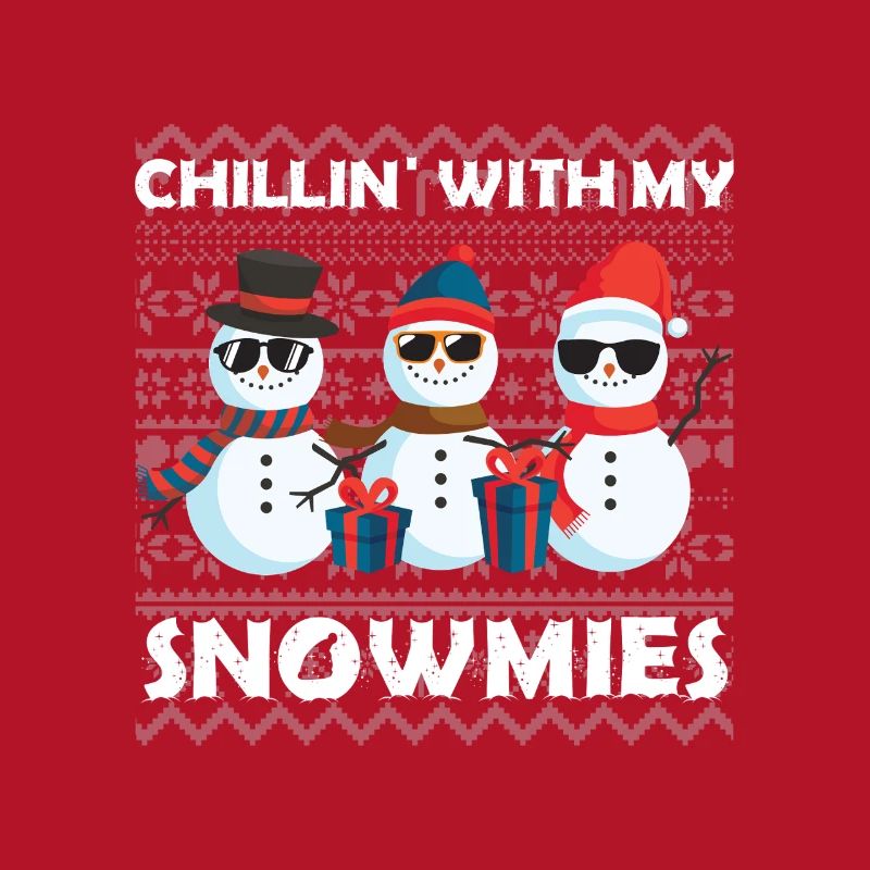 Snowmies Weihnachten Vilain Pull de Noël