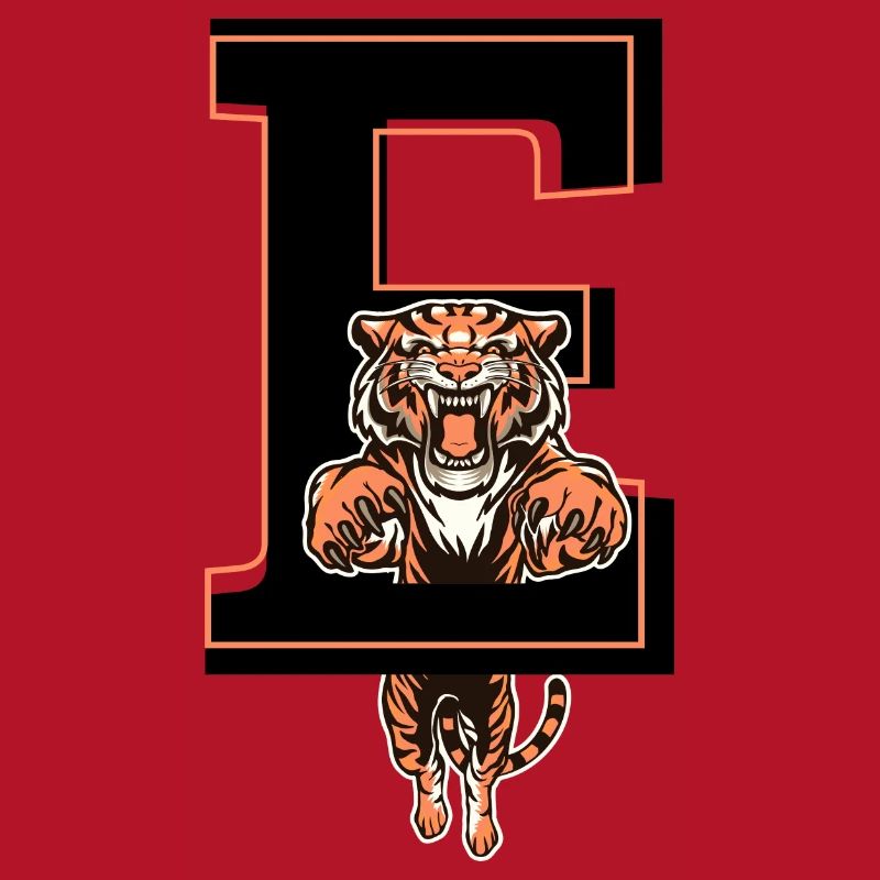 Buchstabe E Tiger - Geschenkidee