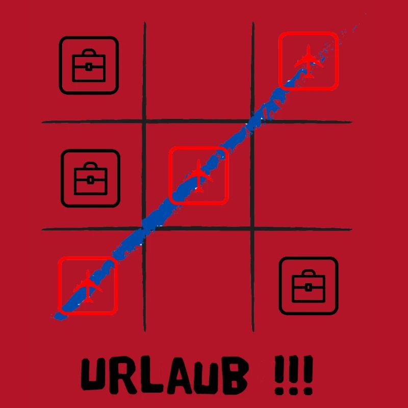 Tik tak to oder Käsekästchen, Urlaub oder Arbeit