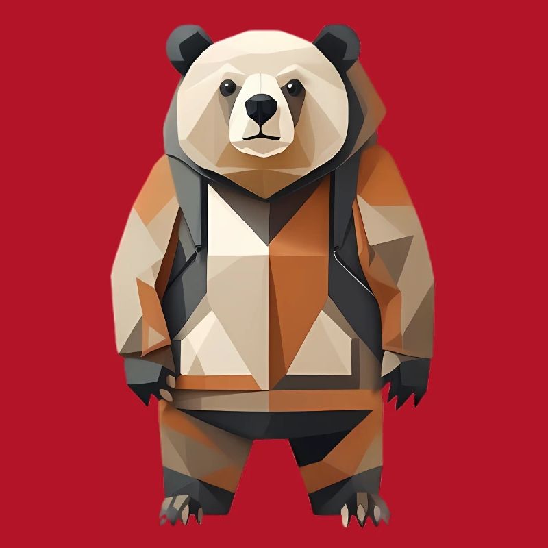 Polypanda Panda Low-Poly