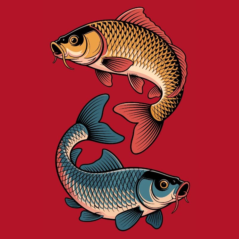 Colored Carp Fish