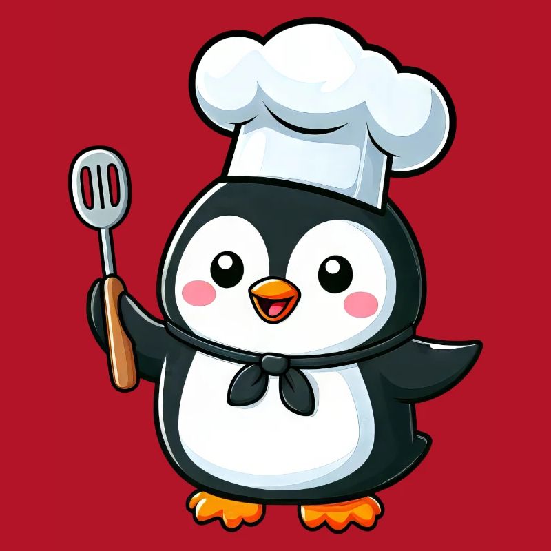Mignon pingouin Chef bande dessinée conception de bande dessinée