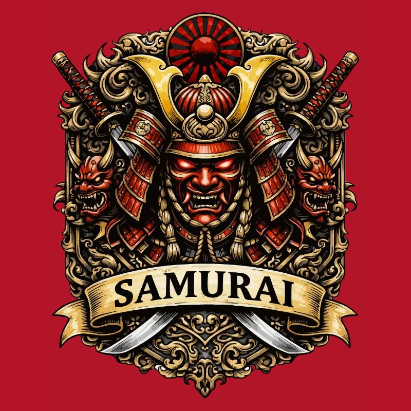 Samurai Crest Warrior Art