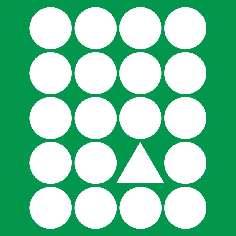 Geometric Grid Triangle Accent