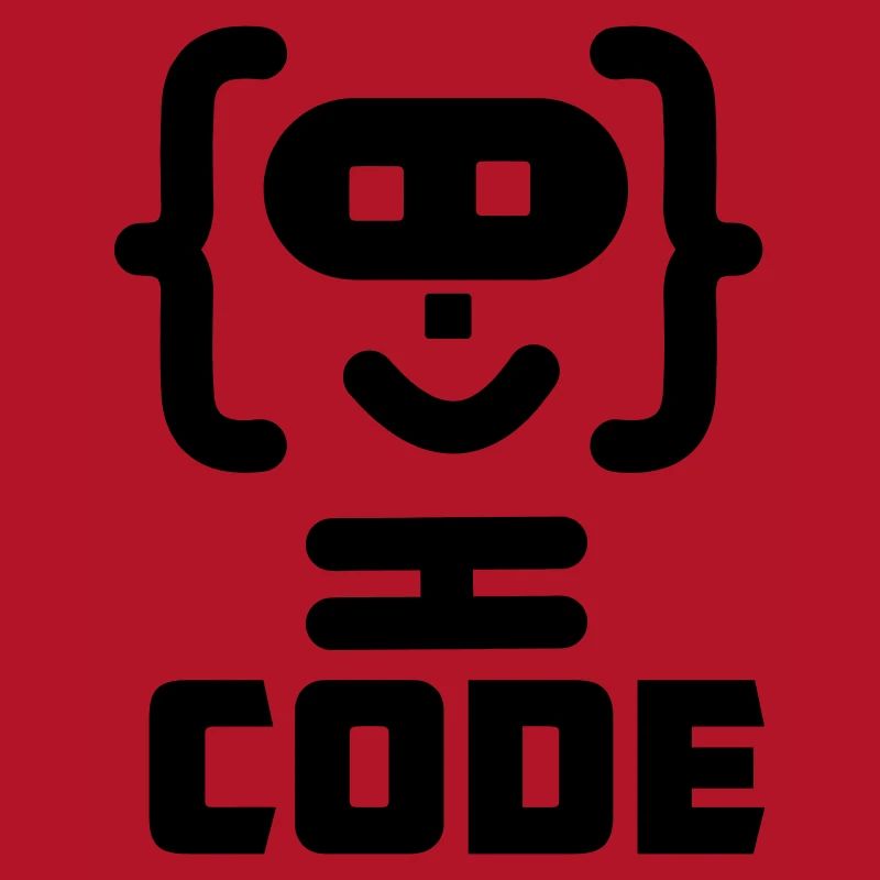 Hacker-Programmierer-Code-Logo mit Text CODE