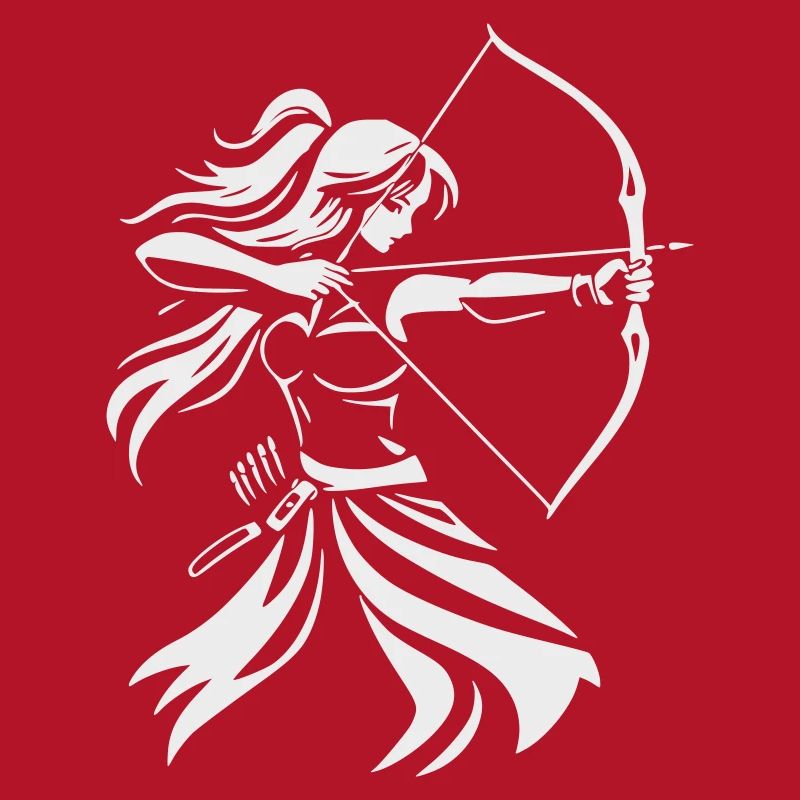 Archer Silhouette with Bow