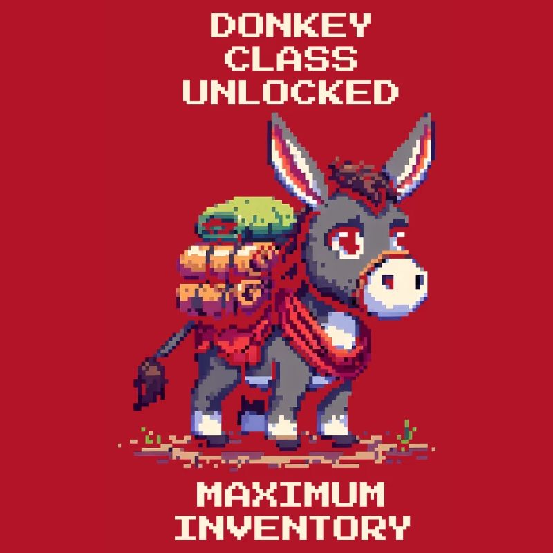 Classe d’âne : Inventaire maximum | RPG Âne Pixel Art