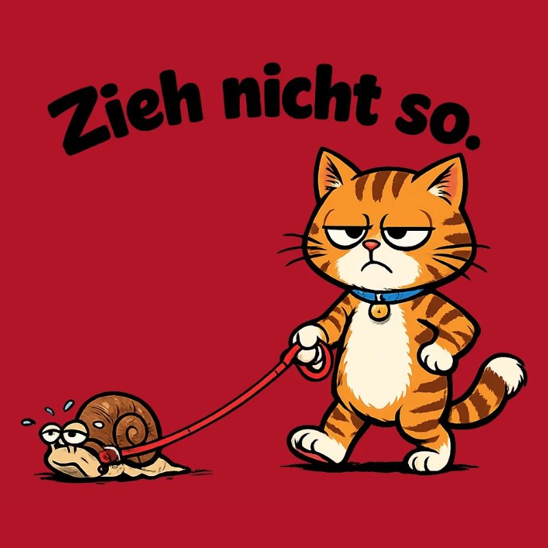 Cat frustration when pulling snails