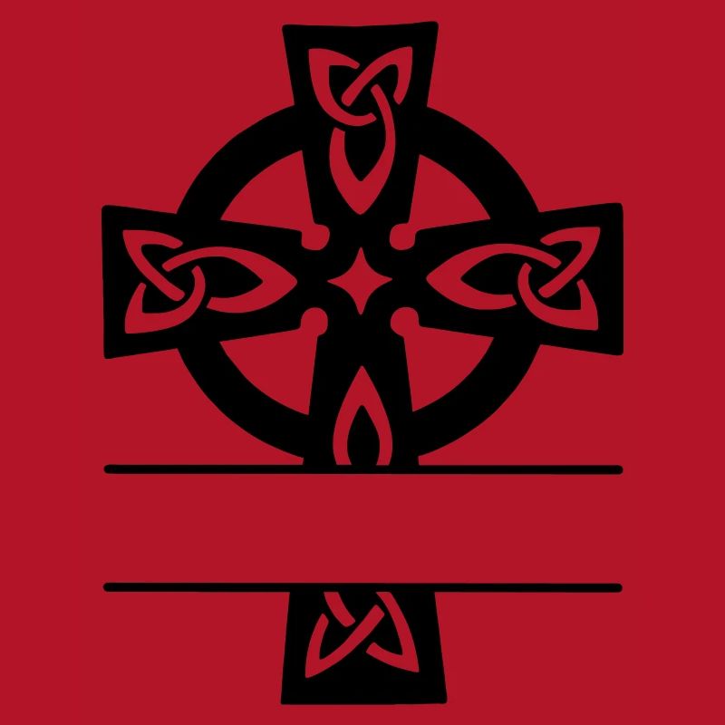Celtic cross monogram logo