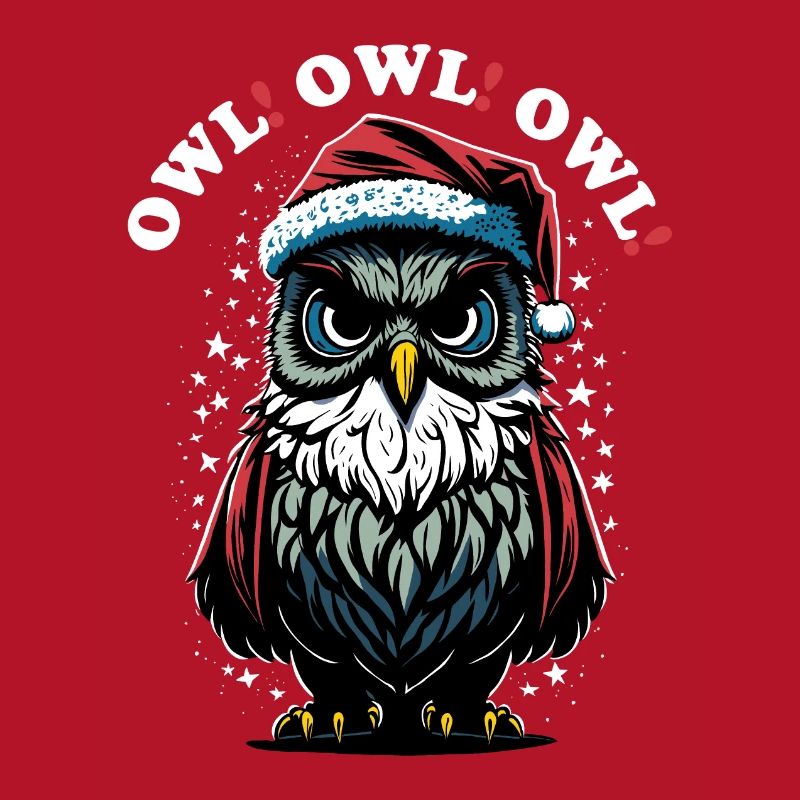 Weihnachtsmann Eule
