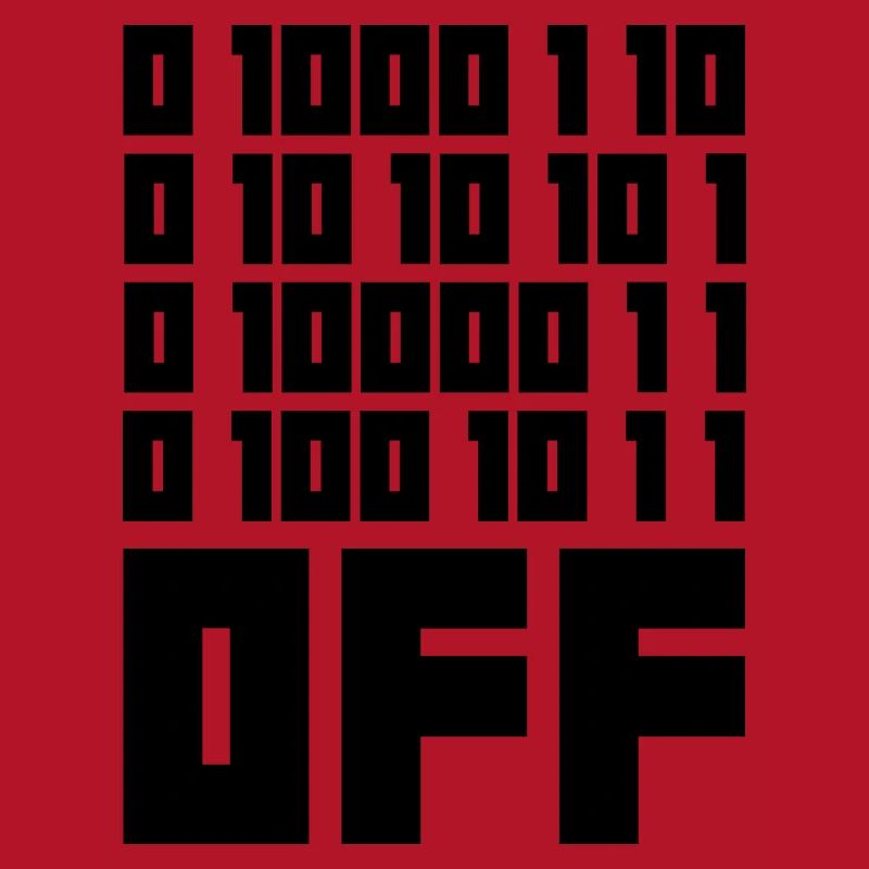 Binary Code F**k OFF – Humour Nerd & Geek Code