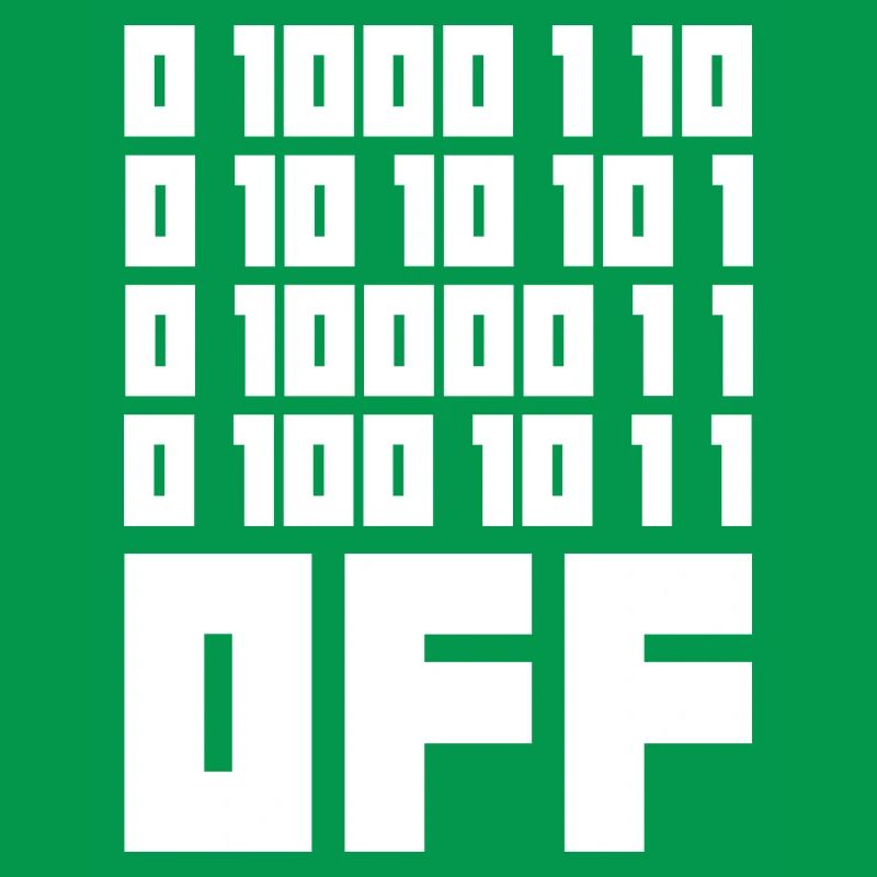 Binary Code F**k OFF – Humour Nerd & Geek Code