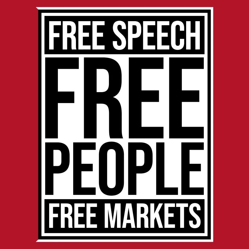 Marché de la liberté d’expression Peuple Libertarian Freedom Logo