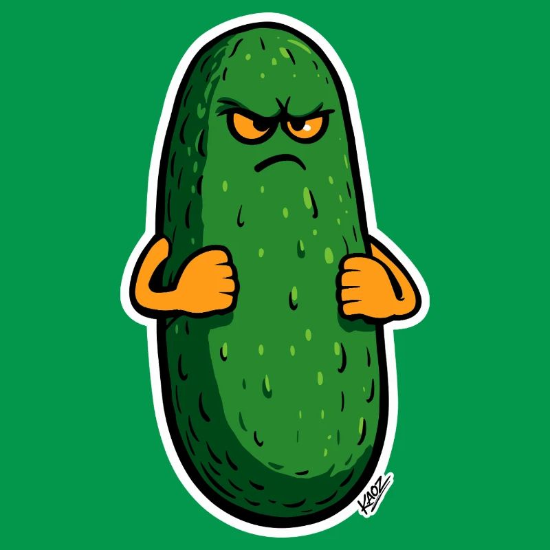 Grumpy Pickle Maskottchen