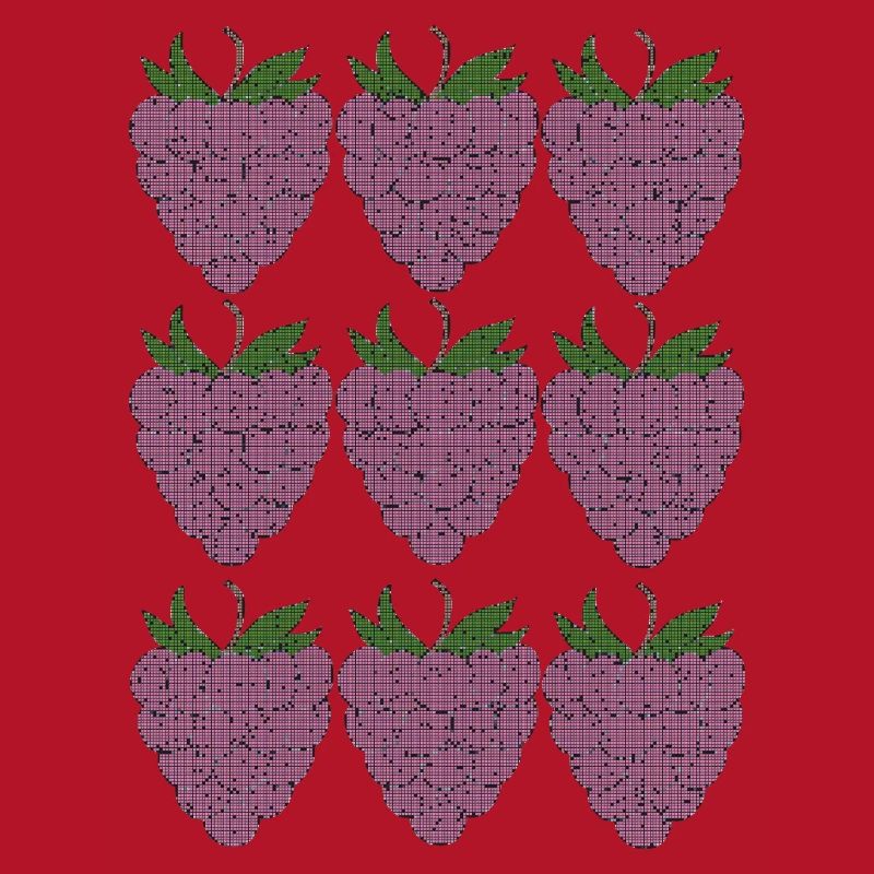 raspberry pattern textile