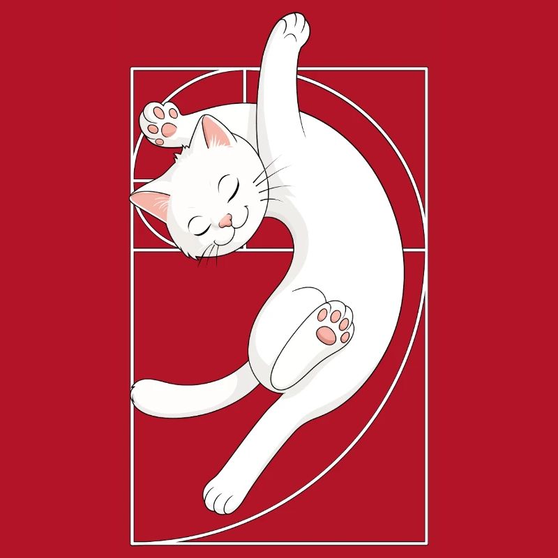 Fibonacci Spiral Cat