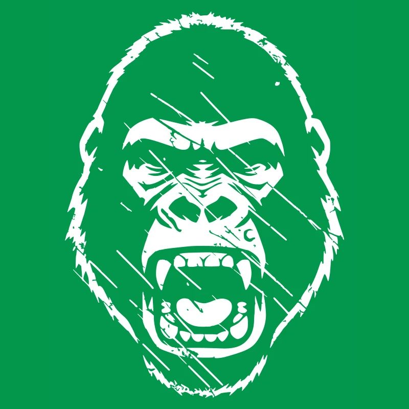 Furious Gorilla Stenchil Grunge vector_path130