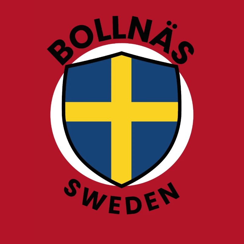 Drapeau du Bouclier de Suède de Bollnäs