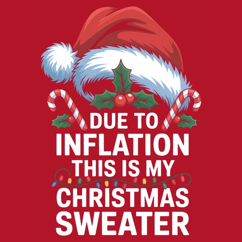 Jeu de mots sur l’inflation avec le pull de Noël
