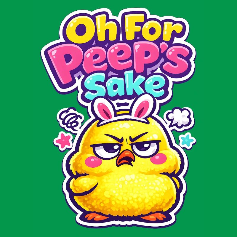 Happy Easter Easter Chick Vintage