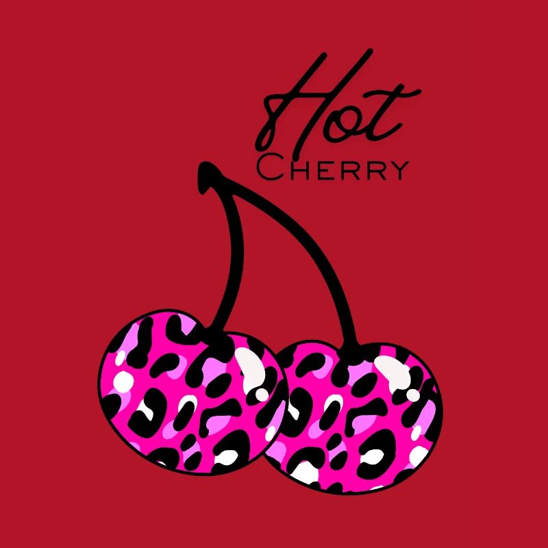Pink leopard pattern cherry