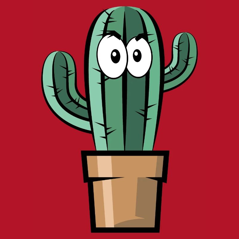 Comic Cactus Symbol Gift Idea Comic Fun Cactus