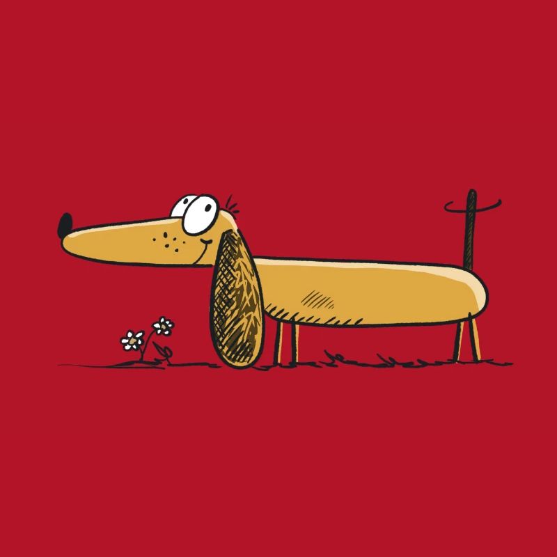 Funny Dachshund - Dachshund - Teckel - Comic