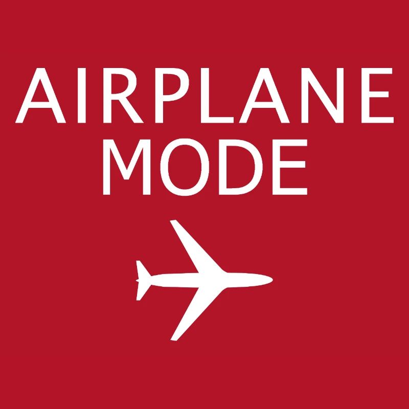 Airplane Mode Activated Flight Mode Aviation Art