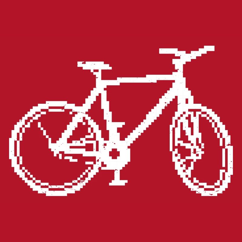 Retro Bicycle Line Art Design