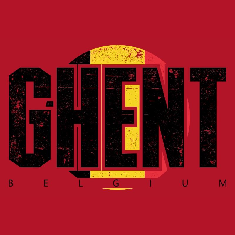 Distressed E Emblem in Yellow Red