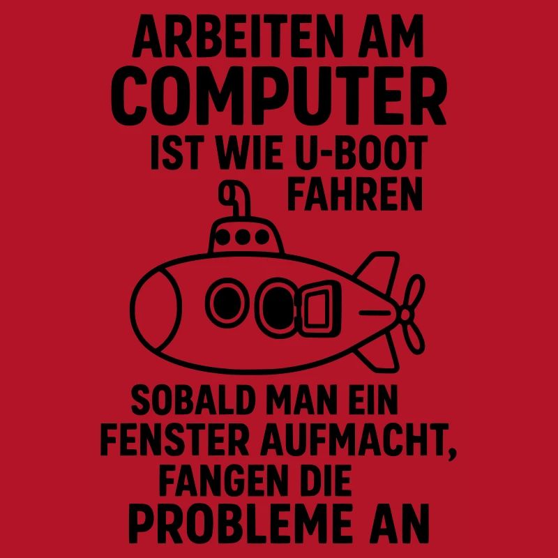Computer Joke Problems Open Window Submarine
