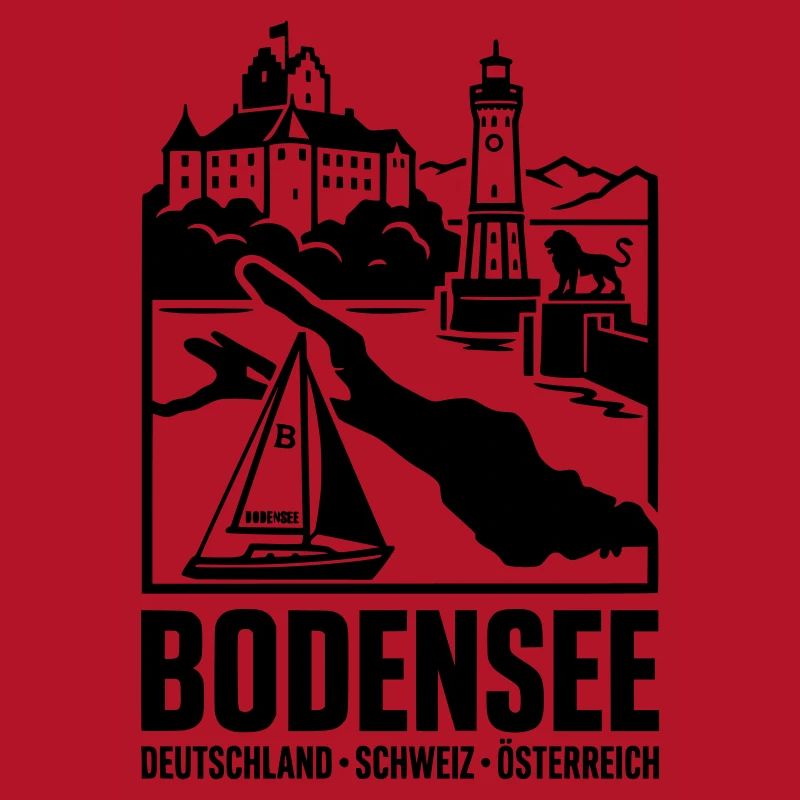 Bodensee Silhouette Wahrzeichen