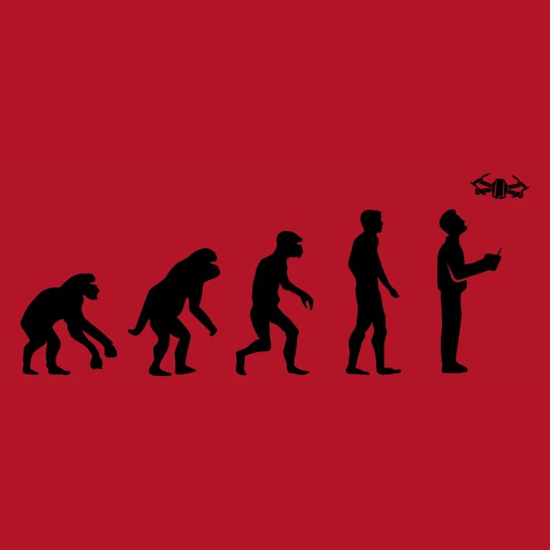 Drone Pilot Evolution Development Funny Design