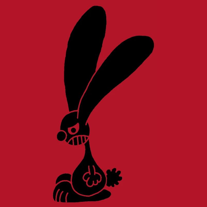 Grumpy Black Rabbit