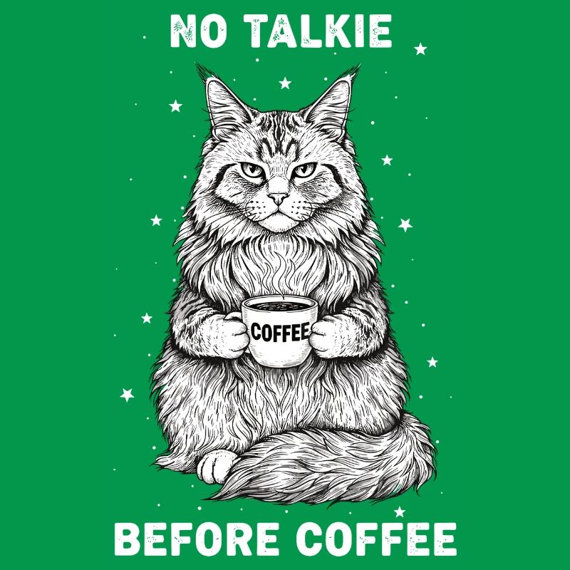 Pas de conversation devant un chat amateur de café