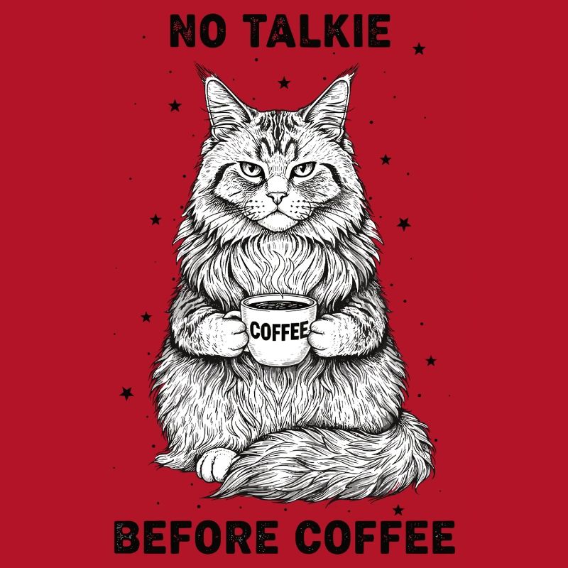 Pas de conversation devant un chat amateur de café