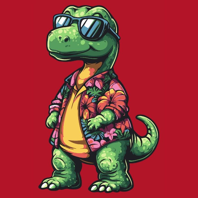 Dinosaur Brontosaurus Comic Vacation