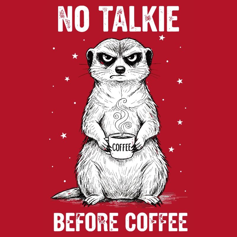 Pas de conversation devant un suricate amateur de café