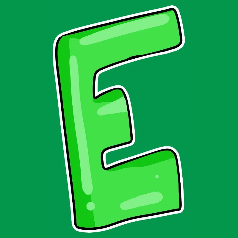 Letter E Initial point