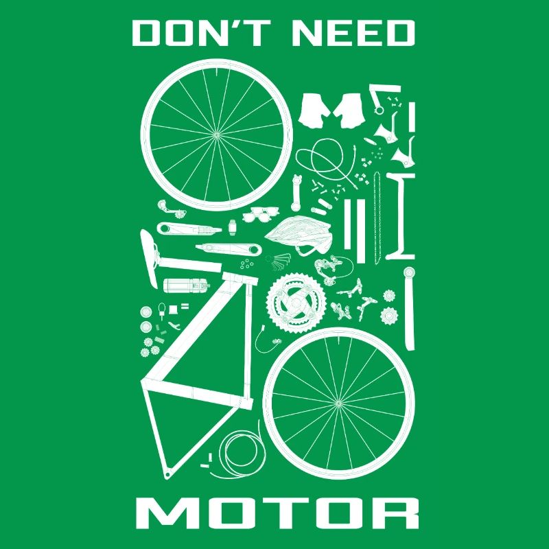 Don't need motor,  just your legs ! 