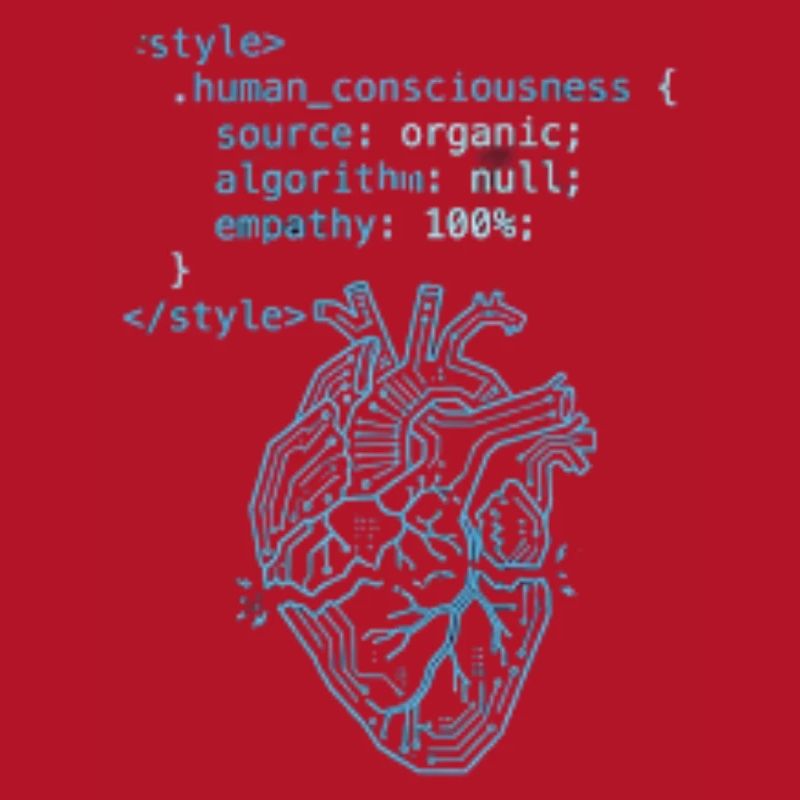 Programmer Heart CSS Code - Tech & Empathy Art