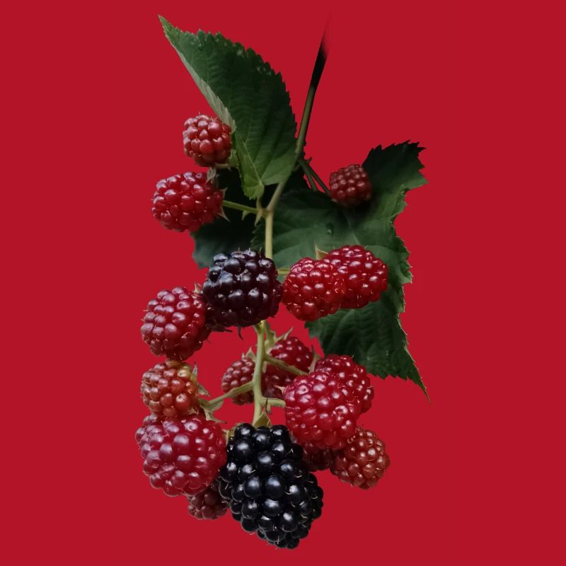 Berry Bush Pattern: Blackberries