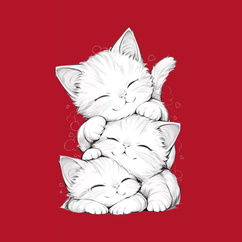 Trio chatons endormis
