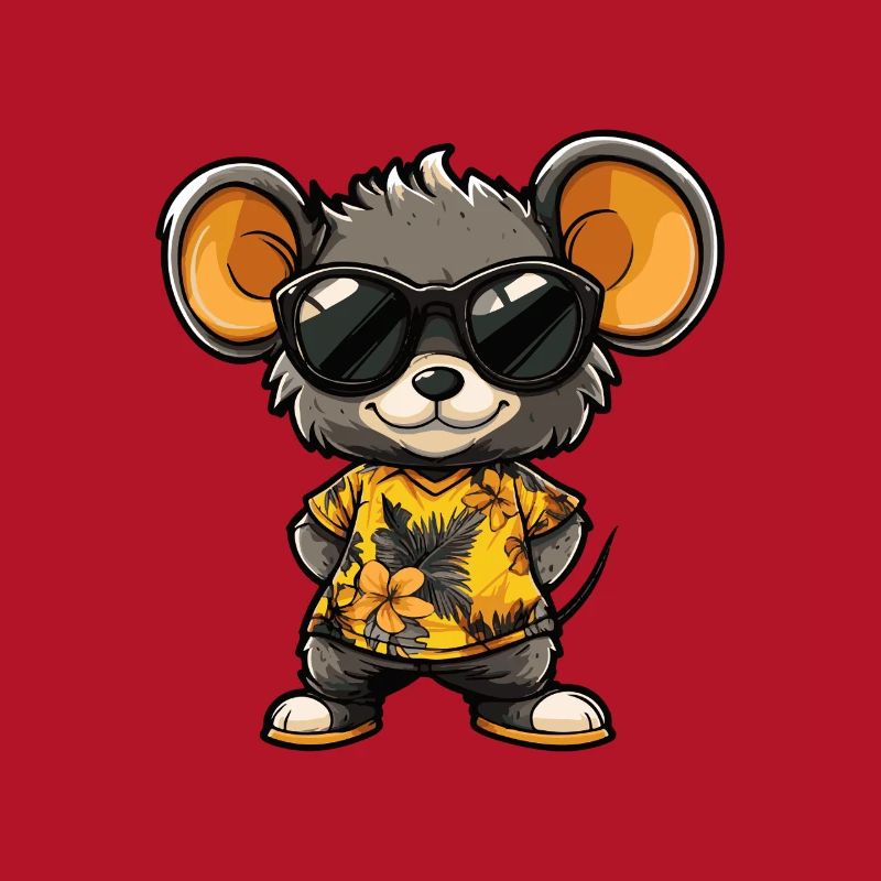 Mouse Comic Cool Summer