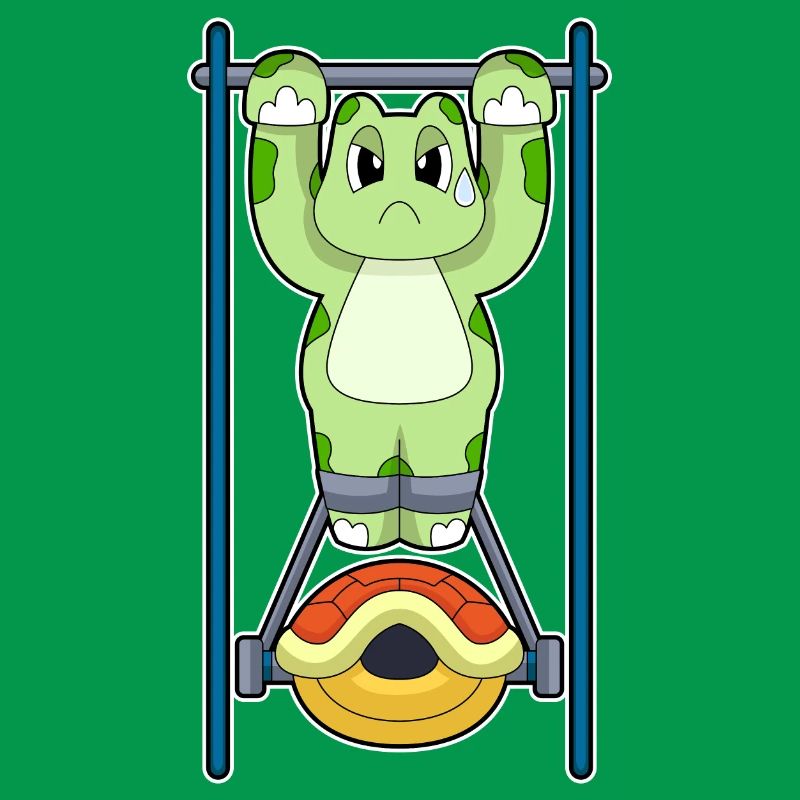 Turtle Bodybuilder Pull-ups Bodybuilding