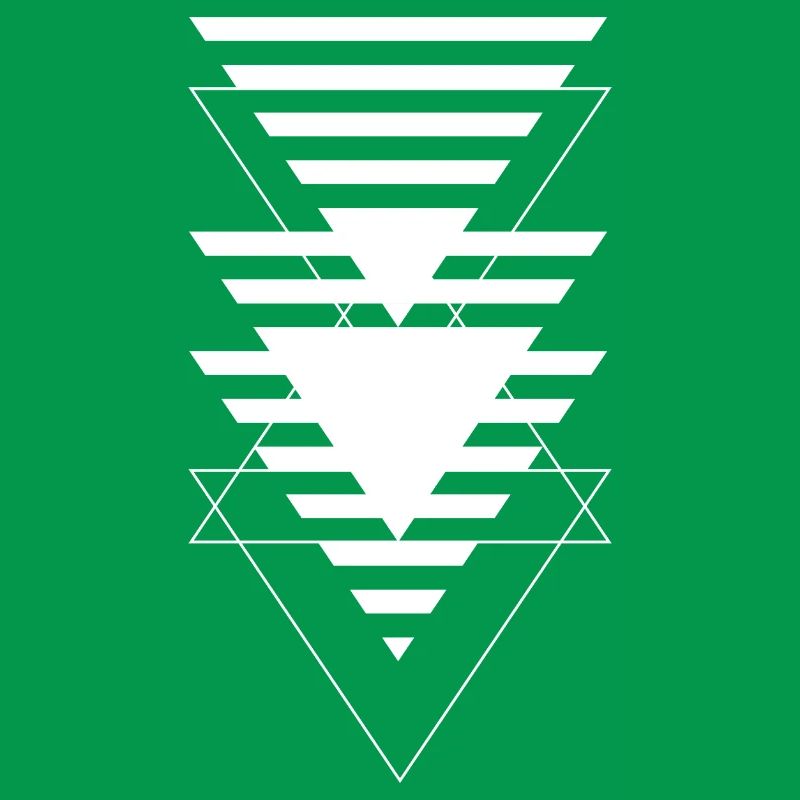 Layered Triangle Geometric Pattern