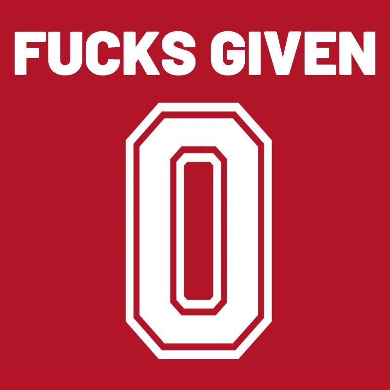 Zero Fucks Given – Bold 0 Logo