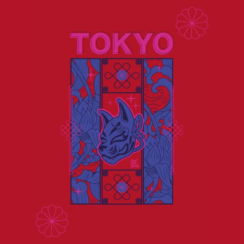 Conception du Kitsune Néon de Tokyo